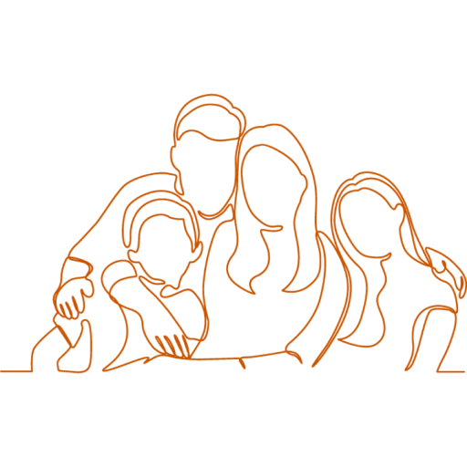 full family-orange-1 Family Strong Drawn