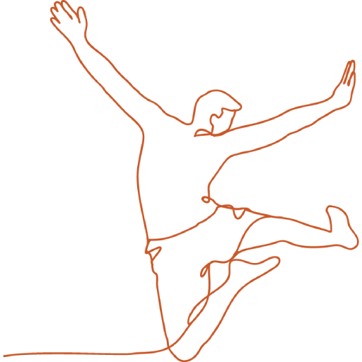 jumping for joy-orange-512 Happy person drawn
