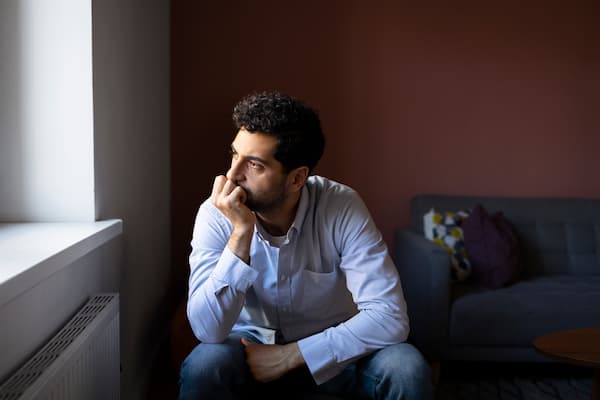 Anxious Man Indoors Front View (1)